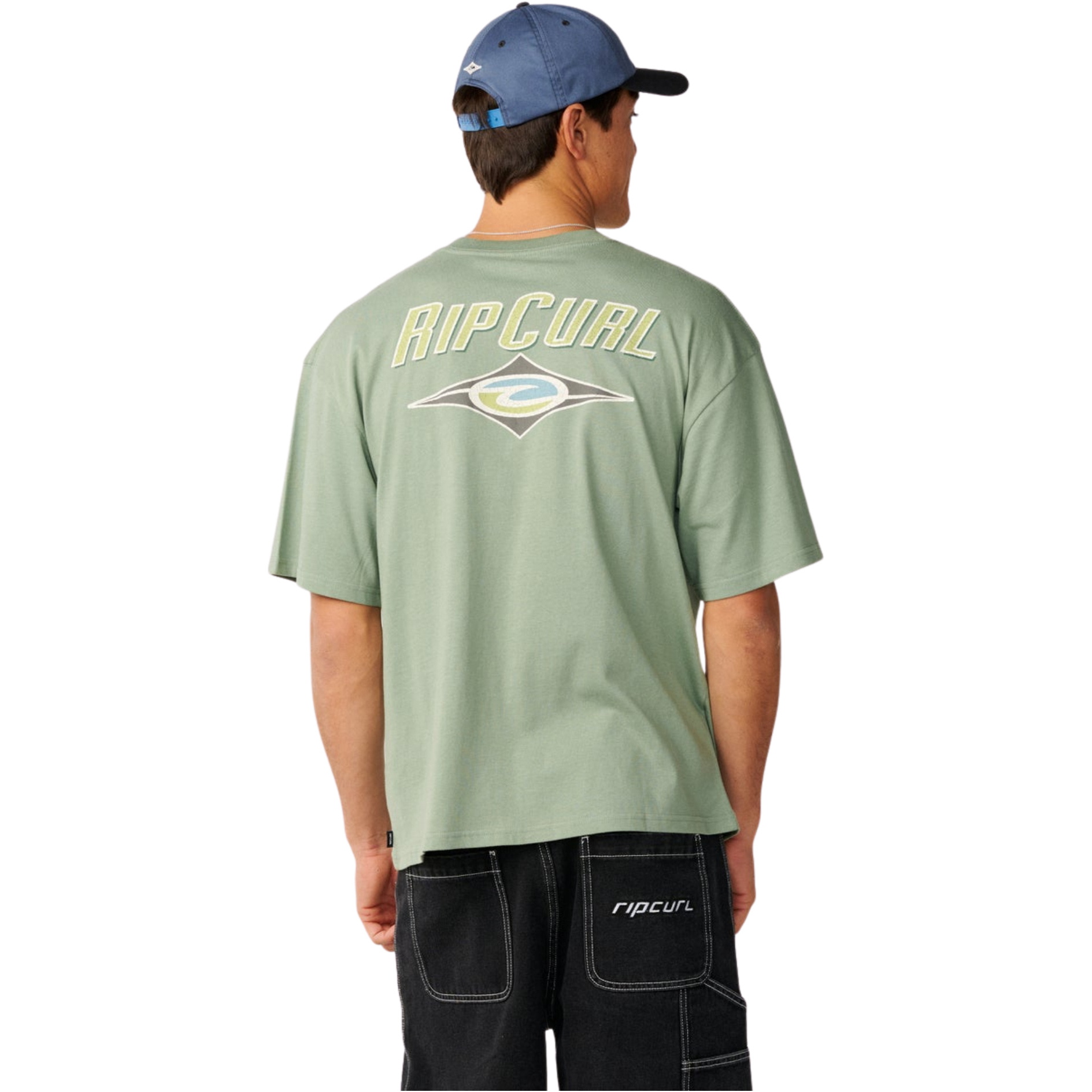 2026 Rip Curl Mens Heritage Icon T-Shirt 12FMTE - Sage